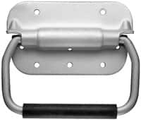 Value Collection - 4-3/4" Wide Plate x 2-3/4" High Plate, 4-3/8" Bail ID, Spring Loaded Chest Handle - 5.06" Wide x 4-3/8" High, Caustic Dipped & Alodine Finish - Benchmark Tooling