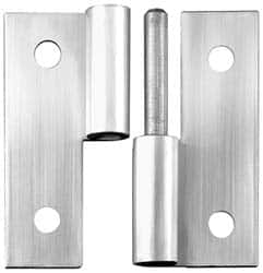 Made in USA - 2-1/2" Long x 2-1/2" Wide x 0.093" Thick, Slip Joint Hinge - Steel - Benchmark Tooling