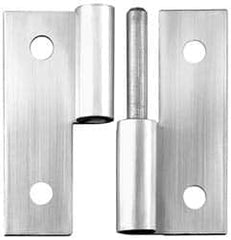 Made in USA - 2-1/2" Long x 2-1/2" Wide x 0.093" Thick, Slip Joint Hinge - Steel - Benchmark Tooling