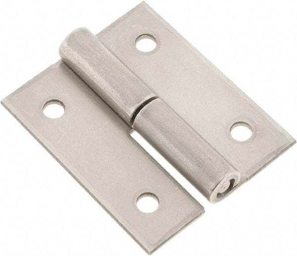 Made in USA - 2" Long x 1.68" Wide x 0.08" Thick, Slip Joint Hinge - Stainless Steel - Benchmark Tooling