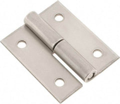 Made in USA - 2" Long x 1.68" Wide x 0.08" Thick, Slip Joint Hinge - Stainless Steel - Benchmark Tooling