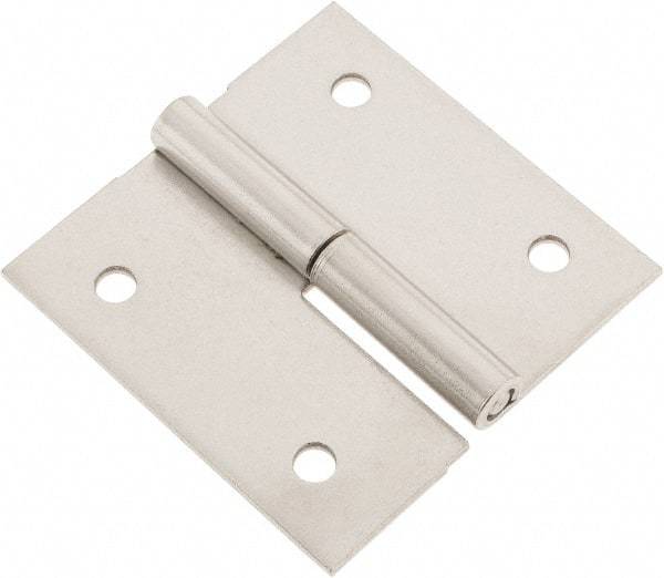 Made in USA - 2-1/2" Long x 2-1/2" Wide x 0.075" Thick, Slip Joint Hinge - Stainless Steel - Benchmark Tooling
