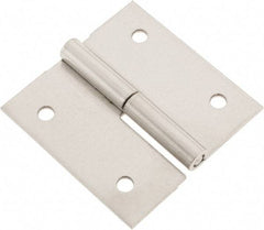 Made in USA - 2-1/2" Long x 2-1/2" Wide x 0.075" Thick, Slip Joint Hinge - Stainless Steel - Benchmark Tooling