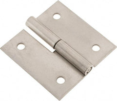 Made in USA - 3" Long x 3" Wide x 0.093" Thick, Slip Joint Hinge - Stainless Steel - Benchmark Tooling