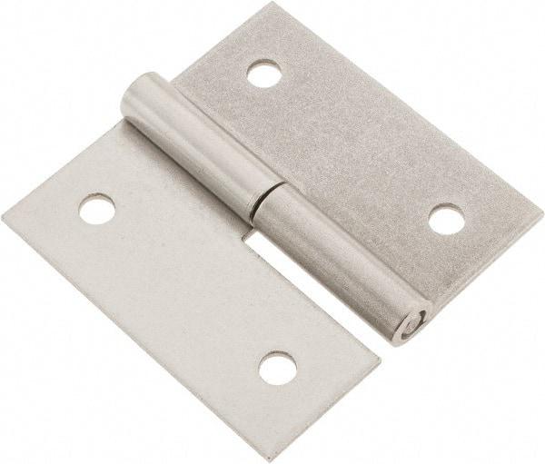 Made in USA - 3" Long x 3" Wide x 0.093" Thick, Slip Joint Hinge - Stainless Steel - Benchmark Tooling