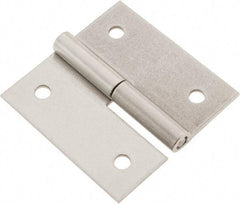Made in USA - 3" Long x 3" Wide x 0.093" Thick, Slip Joint Hinge - Stainless Steel - Benchmark Tooling