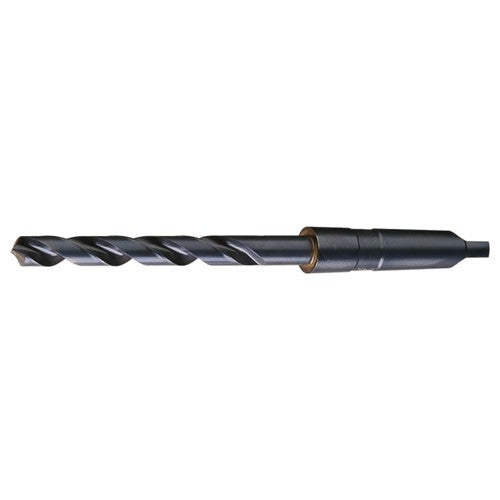 31/64 RHS / RHC HSS 118 Degree Radial Point Taper Shank Taper Length Drill - Steam Oxide - Exact Industrial Supply