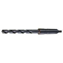 ‎1-1/8 RHS / RHC HSS 118 Degree Radial Point Taper Shank Taper Length Drill - Steam Oxide - Exact Industrial Supply