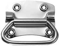 Value Collection - 3.62" Wide Plate x 3" High Plate, 3-1/2" Bail ID, Chest Handle - 4-1/4" Wide x 3.55" High, Barrel Zinc & Clear Chromate Coated, 4 Holes - Benchmark Tooling