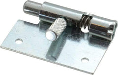Made in USA - 1-3/4" Long x 1" Wide x 0.05" Thick, Un-Hinge - Steel, Zinc Plated Finish - Benchmark Tooling