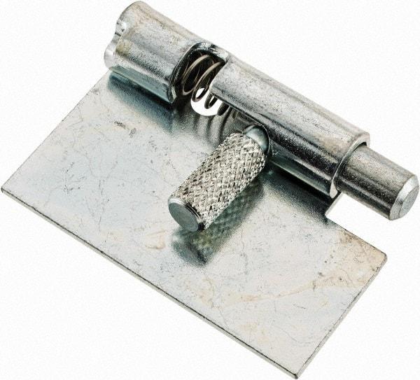 Made in USA - 1-3/4" Long x 1" Wide x 0.05" Thick, Un-Hinge - Steel, Zinc Plated Finish - Benchmark Tooling