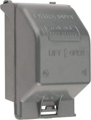 Thomas & Betts - Electrical Outlet Box Aluminum Receptacle Cover - Includes Gasket & Screw - Benchmark Tooling