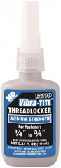 Vibra-Tite - 10 mL Bottle, Blue, Medium Strength Liquid Threadlocker - Series 121, 24 hr Full Cure Time, Hand Tool Removal - Benchmark Tooling