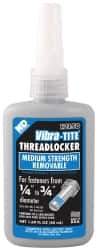 Vibra-Tite - 50 mL Bottle, Blue, Medium Strength Liquid Threadlocker - Series 121, 24 hr Full Cure Time, Hand Tool Removal - Benchmark Tooling