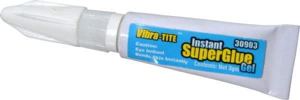 Vibra-Tite - 0.11 oz Tube Clear Instant Adhesive - 75 sec Fixture Time - Benchmark Tooling