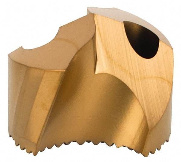 Seco - Series SD100, 20.24mm Diam 140° Replaceable Drill Tip - Carbide, TiAlN Finish, Through Coolant - Benchmark Tooling