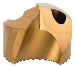 Seco - Series SD100, 20.24mm Diam 140° Replaceable Drill Tip - Carbide, TiAlN Finish, Through Coolant - Benchmark Tooling