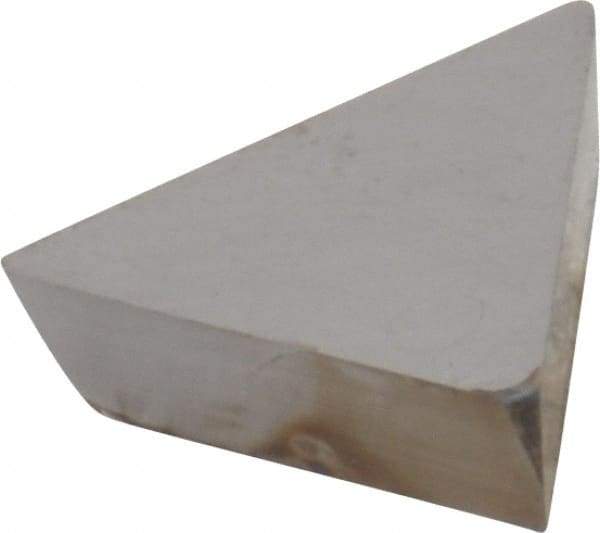Interstate - TPG221 Grade I22 Carbide Turning Insert - 60° Triangle, 1/4" Inscr Circle, 1/8" Thick, 1/64" Corner Radius - Benchmark Tooling