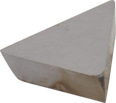 Interstate - TPG221 Grade I22 Carbide Turning Insert - 60° Triangle, 1/4" Inscr Circle, 1/8" Thick, 1/64" Corner Radius - Benchmark Tooling