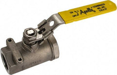 Apollo - 3/4" Pipe, Standard Port, Stainless Steel Standard Ball Valve - 2 Piece, NPT Ends, Locking Lever Handle, 600 WOG, 150 WSP - Benchmark Tooling