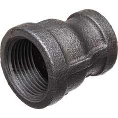 Black Pipe Fittings; Fitting Type: Reducers; Fitting Size: 2″ x 1-1/2″; Material: Malleable Iron; Finish: Black; Fitting Shape: Straight; Thread Standard: BSPT; Connection Type: Threaded; Lead Free: No; Standards: ASTM A197; BS EN 1562