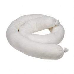 PRO-SAFE - 14 Gal, 4' Long, 3" Diam, Polypropylene Sock - Oil Only, White - Benchmark Tooling