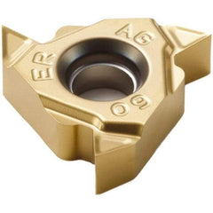 Seco - 16ER External Right Hand 14-8 Partial Profile 60° Laydown Threading Insert - Grade CP500, TiAlN/TiN Coated Carbide - Benchmark Tooling