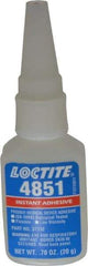 Loctite - 0.70 oz Bottle Clear Instant Adhesive - Series 4851, 20 sec Fixture Time, 24 hr Full Cure Time, Bonds to Fabric, Leather & Paper - Benchmark Tooling