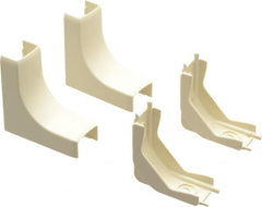 Wiremold - 13/16 Inch Long x 2-1/8 Inch Wide x Raceway Elbow End - Ivory, For Use with ECLIPSE PN03 Series Raceways - Benchmark Tooling