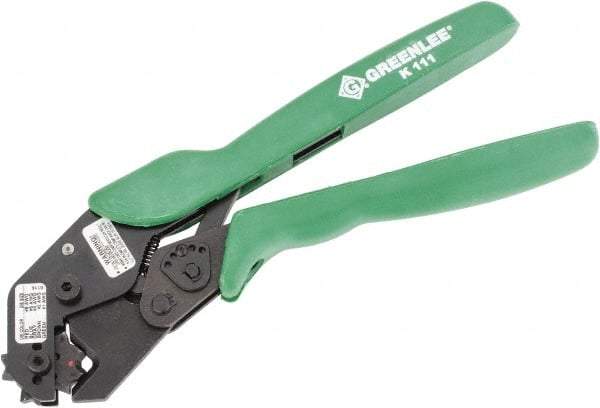 Greenlee - 10" OAL Copper Connector Crimper - Crimps Copper Connectors Style - Benchmark Tooling