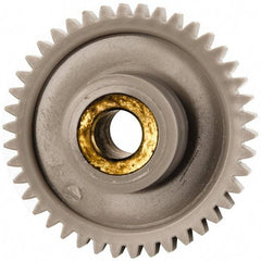 Made in USA - 32 Pitch, 1-5/16" Pitch Diam, 1-3/8" OD, 42 Tooth Spur Gear - 3/16" Face Width, 1/2" Bore Diam, 39/64" Hub Diam, 20° Pressure Angle, Acetal - Benchmark Tooling