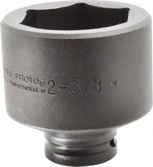 Proto - 3/4" Drive 2-3/8" Standard Impact Socket - 6 Points, 3-3/8" OAL - Benchmark Tooling