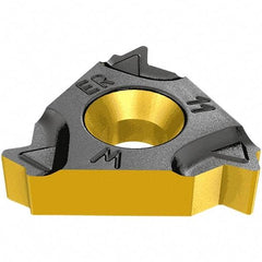 Iscar - 27IR Internal Right Hand 4 Round Laydown Threading Insert - Grade IC250, TiCN/TiN Coated Carbide, 15.88mm Inscribed Circle - Benchmark Tooling