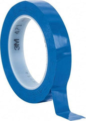 3M - Blue Solid Color Vinyl Tape - 3/4" Wide x 108' Long x 5.2 mil Thick, General Traffic - Benchmark Tooling