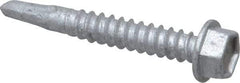 Buildex - #12, Hex Washer Head, Hex Drive, 1-1/2" Length Under Head, #2 Point, Self Drilling Screw - Steel - Benchmark Tooling