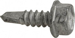 Buildex - #10, Hex Washer Head, Hex Drive, 5/8" Length Under Head, #3 Point, Self Drilling Screw - Steel - Benchmark Tooling