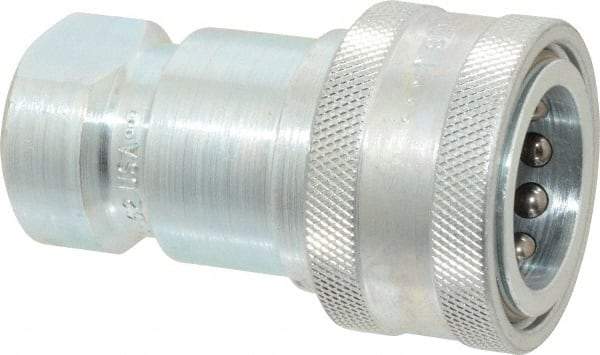 Parker - 3/4 NPTF Steel Hydraulic Hose Female Pipe Thread Coupler - 2,500 psi - Benchmark Tooling