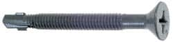 Buildex - #12, Flat Head, Phillips Drive, 2-3/4" OAL, #4 Point, Self Drilling Screw - Steel - Benchmark Tooling