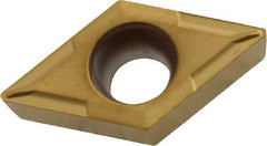 Kennametal - DCMT32.51 11 Grade KT315 Cermet Turning Insert - TiN/TiCN/TiN Finish, 55° Diamond, 3/8" Inscr Circle, 5/32" Thick, 1/64" Corner Radius - Benchmark Tooling