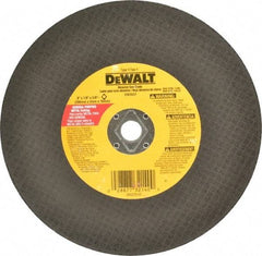 DeWALT - 8" Aluminum Oxide Cutoff Wheel - 1/8" Thick, 5/8" Arbor, 7,600 Max RPM, Use with Circular Saws - Benchmark Tooling