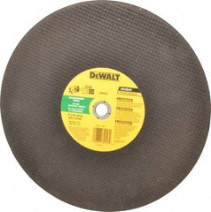 DeWALT - 14" Silicon Carbide Cutoff Wheel - 1/8" Thick, 20mm Arbor, 5,500 Max RPM, Use with Circular Saws - Benchmark Tooling