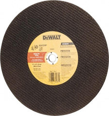 DeWALT - 12" Aluminum Oxide/Silicon Carbide Blend Cutoff Wheel - 1/8" Thick, 20mm Arbor, 6,400 Max RPM, Use with Circular Saws - Benchmark Tooling