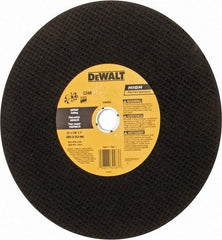 DeWALT - 12" Silicon Carbide Cutoff Wheel - 5/32" Thick, 1" Arbor, 6,400 Max RPM, Use with Circular Saws - Benchmark Tooling