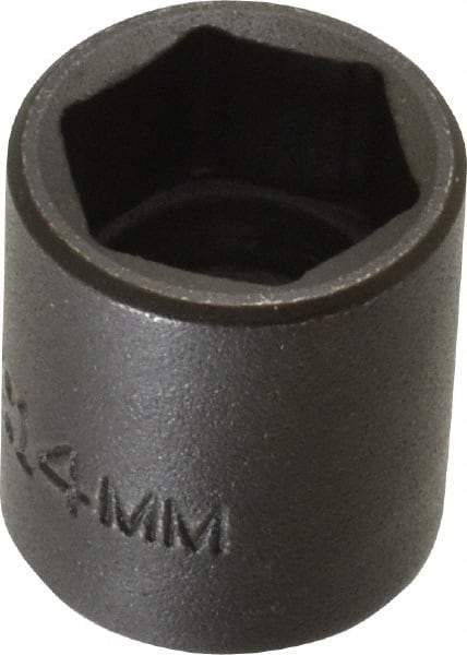 Proto - 1/4" Drive 14mm Standard Impact Socket - 6 Points, 7/8" OAL - Benchmark Tooling