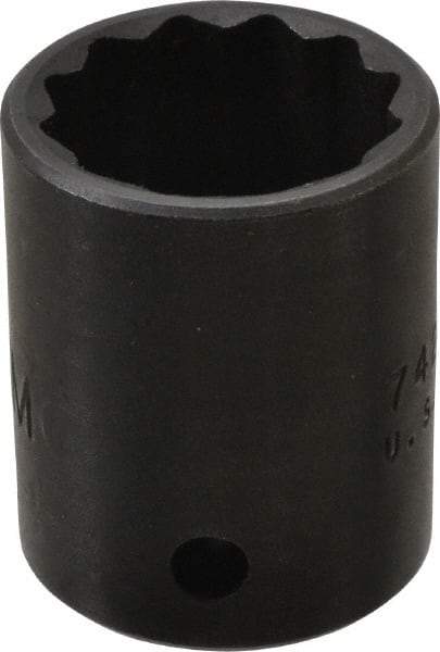 Proto - 1/2" Drive 23mm Standard Impact Socket - 6 Points, 1-1/2" OAL - Benchmark Tooling