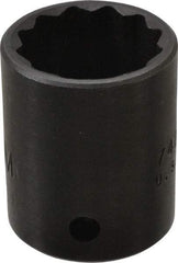 Proto - 1/2" Drive 23mm Standard Impact Socket - 6 Points, 1-1/2" OAL - Benchmark Tooling