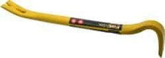 Stanley - 14" OAL Wrecking Bar - 1-1/16" Wide, Forged Steel - Benchmark Tooling