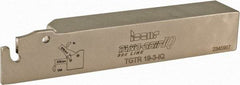 Iscar - TGT, Right Hand Cut, 1.75" Max Workpc Diam, Indexable Cutoff Toolholder - 3/4" Shank Width, 3/4" Shank Height, 4-1/2" OAL - Benchmark Tooling