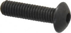 Value Collection - #8-36 UNF Hex Socket Drive, Button Screw - Alloy Steel, Black Oxide Finish, Fully Threaded, 5/8" Length Under Head - Benchmark Tooling