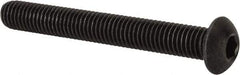 Value Collection - 1/2-13 UNC Hex Socket Drive, Button Screw - Alloy Steel, Black Oxide Finish, Fully Threaded, 4" Length Under Head - Benchmark Tooling